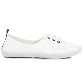 Kylie Gennembrudte sneakers hvid