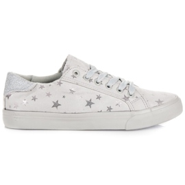 Suede sneakers med stjerner grå