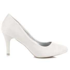 Komfortable pumps på en stift grå