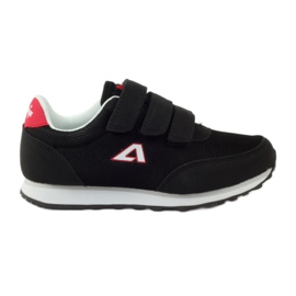 American Club Sportssko Amerikanske sorte velcro sneakers rød