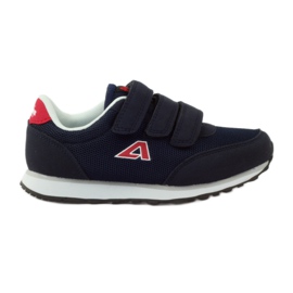 American Club Amerikanske marineblå velcro sportssneakers marine blå rød