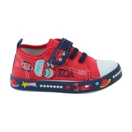 American Club Amerikanske sneakers i læder indersål marine blå rød
