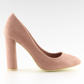 Pumps høje hæle pink B-18 pink lyserød