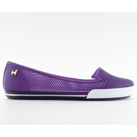 Trunks meliski fioletowe KM59 NAVY / WHITE violet