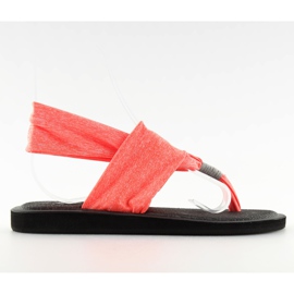 Orange bomuldsflip-flops