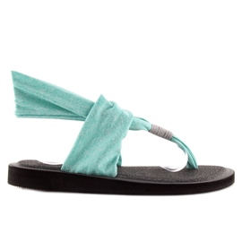 Sandaler, bomuld, mintgrøn