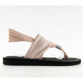 Sandaler, bomuldsrosa sandaler DD82P Pink lyserød