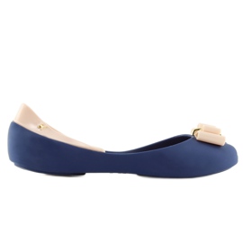 NAVY / D.BEIGE marineblå melissa ballerinaer marine blå