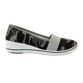 Mckey 182 camo-sneakers med kilehæl grøn