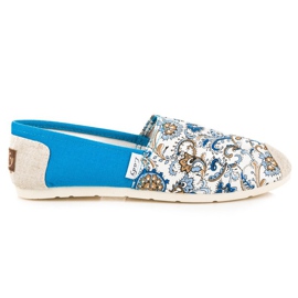 L. Day Blå Espadriller med mønster