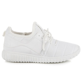 Hvide slip-on sneakers