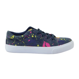 American Club Denim sneakers sneakers i amerikansk mund marine blå