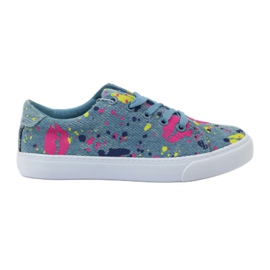 American Club Denim sneakers sneakers i amerikansk mund blå