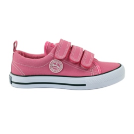 American Club Amerikanske pink velcro sneakers lyserød