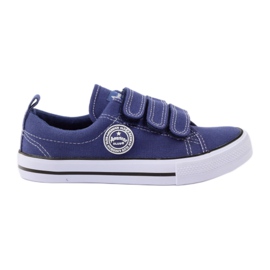 American Club Amerikanske velcro sneakers marine blå