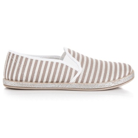 Muto Tag espadriller på med striber grå