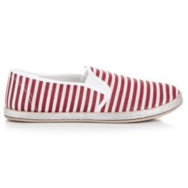 Muto Tag espadriller på med striber rød