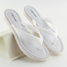 Hvide flip-flops til kvinder CK41P Hvid