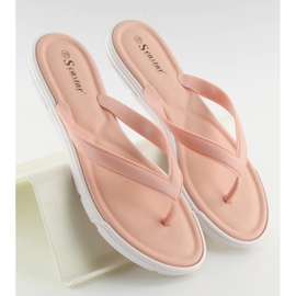 Pink CK41P Pink flip-flops til kvinder lyserød