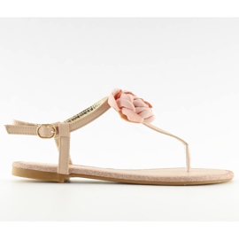 Sandaler flip-flops med pink T314P Pink lyserød