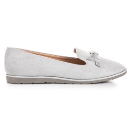 Anesia Paris Loafers i grå ruskind