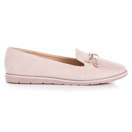 Anesia Paris Pink ruskind loafers lyserød