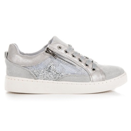 Erynn Moderigtige bundne sneakers grå