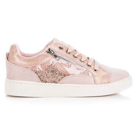 Erynn Moderigtige bundne sneakers lyserød