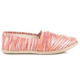 Ribbede espadriller orange
