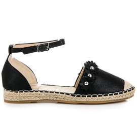 Anesia Paris Sorte espadrillesandaler
