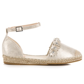 Anesia Paris Guld espadrillesandaler gylden