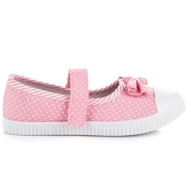 Mckeylor velcro sneakers hvid lyserød