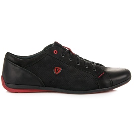Wolski Læder mænds sneakers sort