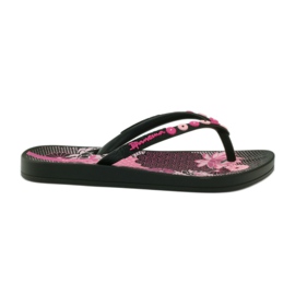 Ipanema 82387 blomsterflip-flops sort lyserød