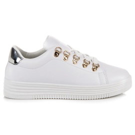 Lovery Stilfulde hvide sneakers