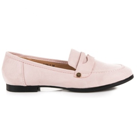 Sweet Shoes Pink Slip On Loafers lyserød