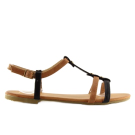 Sorte damesandaler N17332 sorte