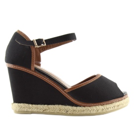 Sorte kilesandaler AF-74 sorte