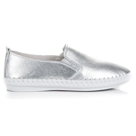 VINCEZA Sølv Slipons grå