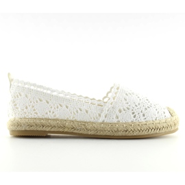 Hvide blonde espadriller BB11 hvid