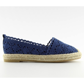 Marineblå blonde espadriller BB11 jeans marine blå