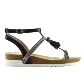 Sorte sandaler K1717301 negro