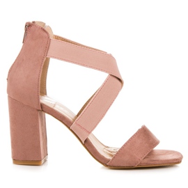 Pink vinceza sandaler lyserød