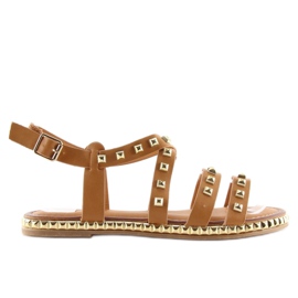 Sandaler med studs kamel WL193 Camel brun