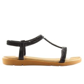 Sorte damesandaler FM5035 Sort