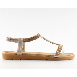 Guld damesandaler FM5035 LT.GOLD gylden