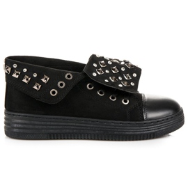 Rock suede sneakers sort
