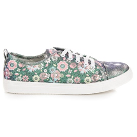 Bundet Sneakers I Blomster VINCEZA flerfarvet