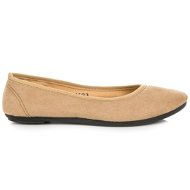 Beige ballerinaer