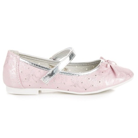 Elegant ballerina velcro vinceza lyserød